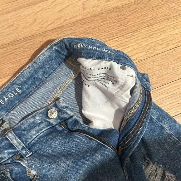 American Eagle Distressed Curvy Mom Jean - Picture 2 of 4
